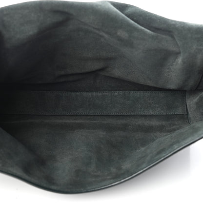 Saint Laurent Smooth Calfskin Suede Medium Reversible Monogram Kate Satchel Olive 5 of 8