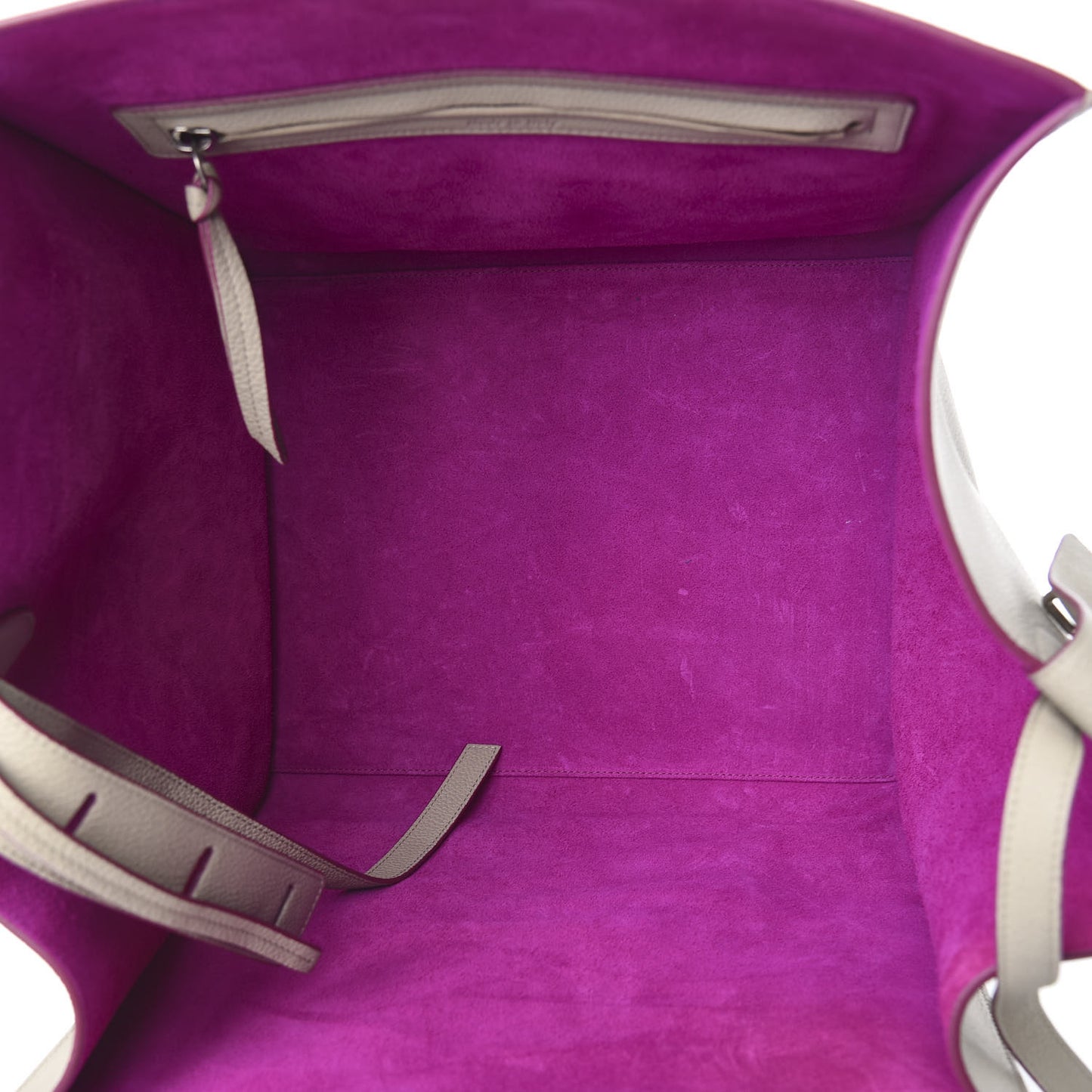 Baby Grained Calfskin Medium Phantom Luggage Beige