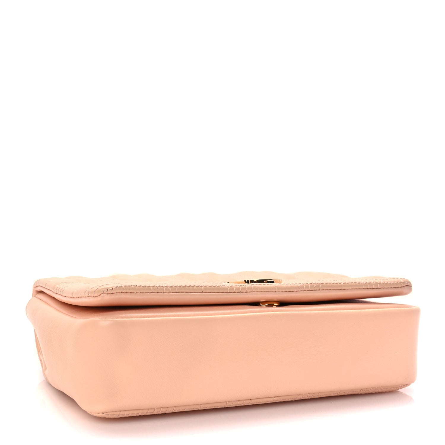 Burberry Lambskin Quilted Small Lola Bag Peach 3 of 8