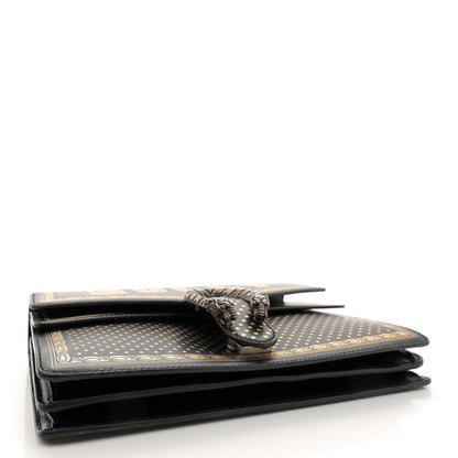 Gucci X SEGA Calfskin GUCCY Stars Medium Dionysus Shoulder Bag Black Gold 4 of 11