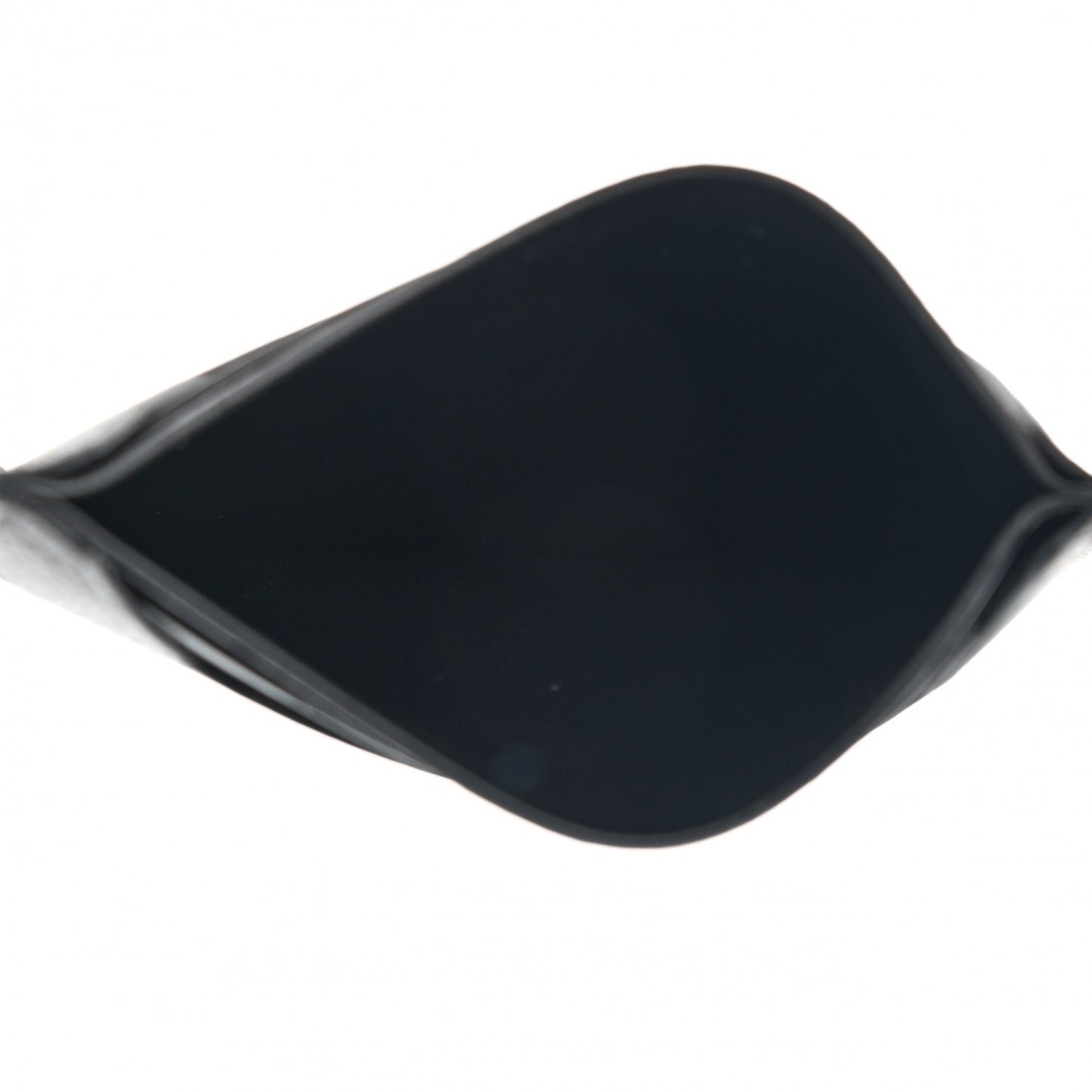 Soft Grained Calfskin Plain Card Holder Black