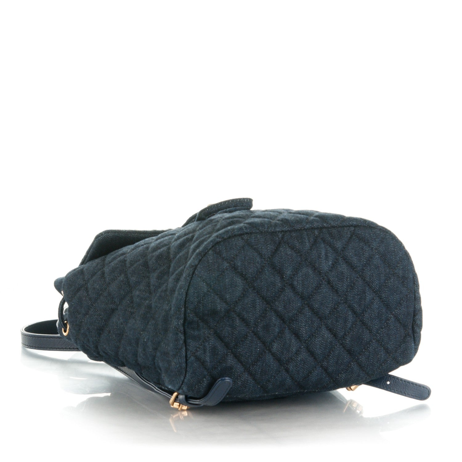 Chanel Washed Denim Quilted Small Urban Spirit Backpack Dark Blue 4 of 8