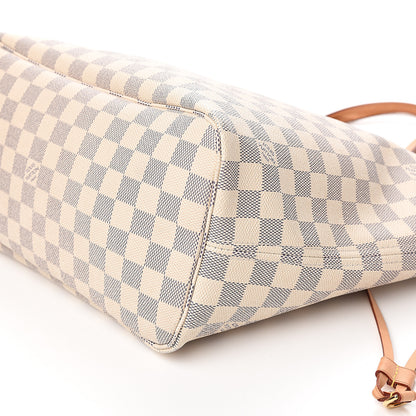 Louis Vuitton Damier Azur Neo Neverfull MM Rose Ballerine 9 of 10