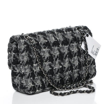Chanel Tweed Medium Double Flap Black Grey 3 of 7