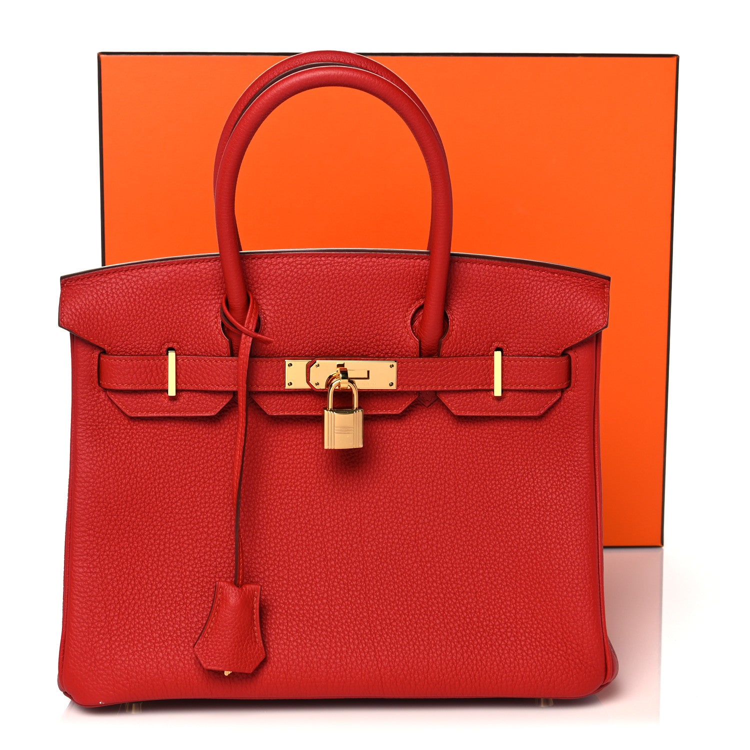 Hermes Togo Birkin 30 Vermillion 11 of 11
