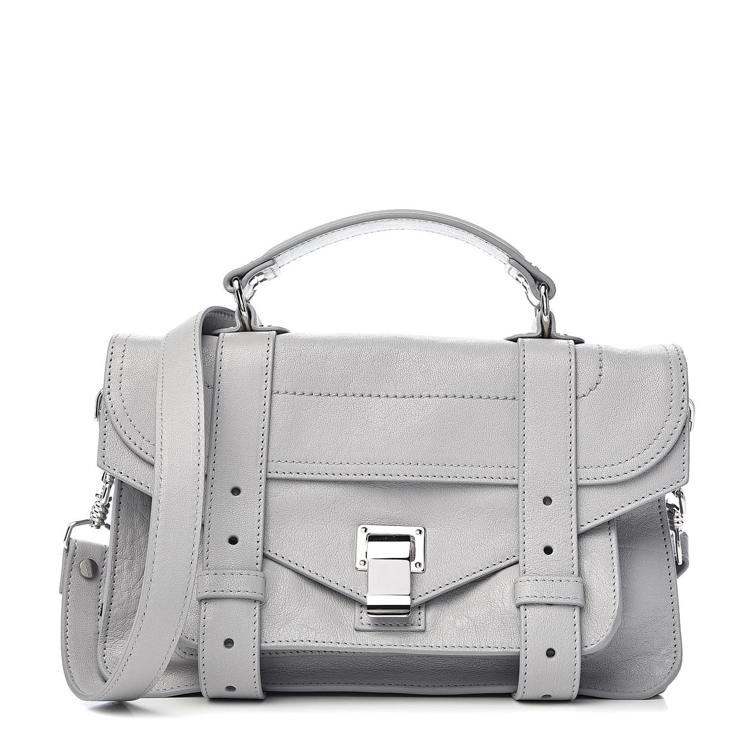 Lambskin Tiny PS1 Satchel Fog