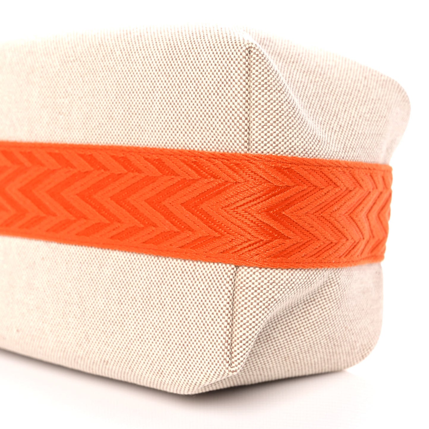 Canvas Small Bride-A-Brac Pouch Natural Orange