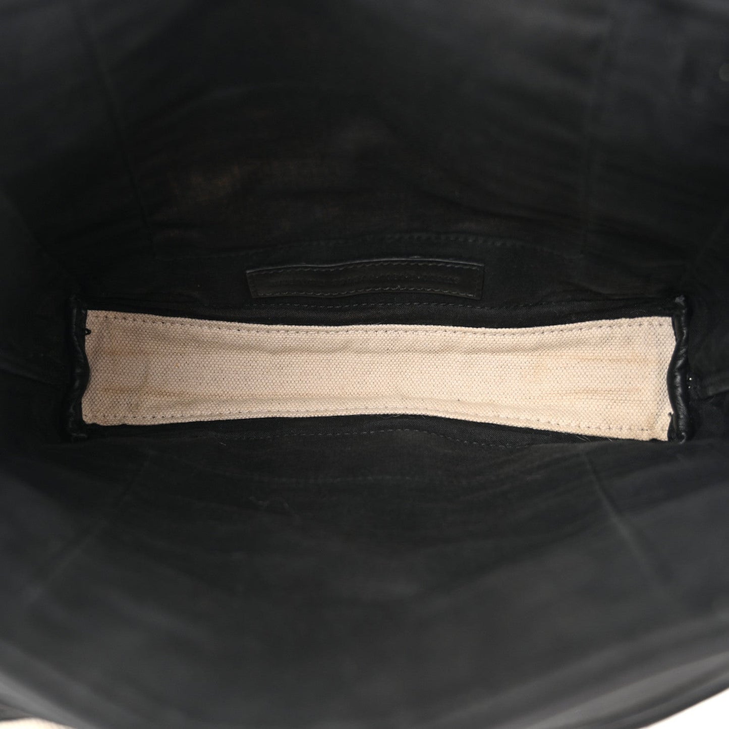Cotton Canvas Calfskin Navy Cabas XS Natural Black