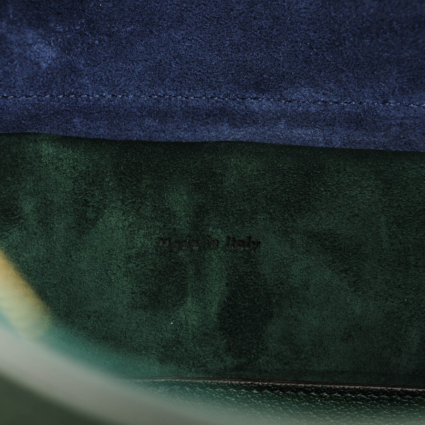 Goatskin Smooth Calfskin Mini Belt Bag Dark Green