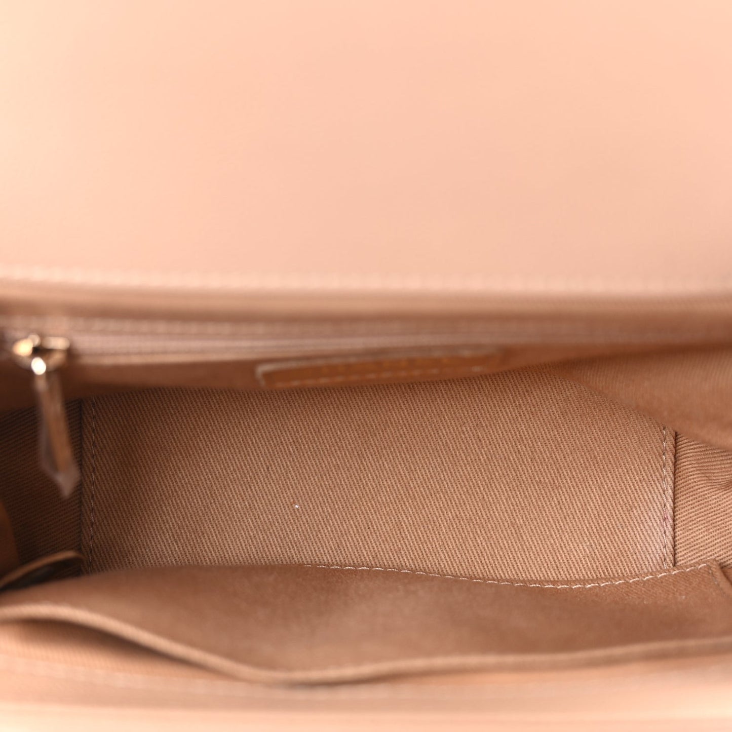 Caviar Quilted Small Business Affinity Flap Beige
