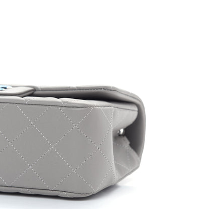 Chanel Lambskin Quilted Mini Rectangular Flap Grey 9 of 9