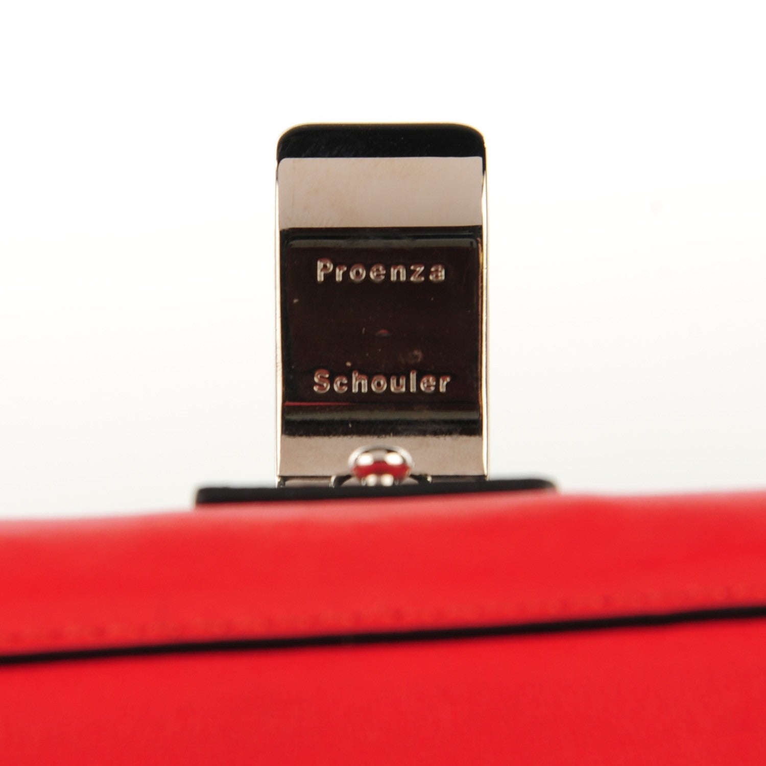 Proenza Schouler Calfskin Double Sided PS Courier Bag Poppy Chianti 7 of 10