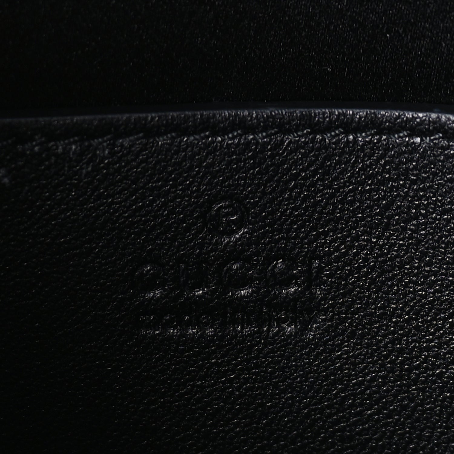 Gucci Calfskin Horsebit Slim Shoulder Bag Black 5 of 7