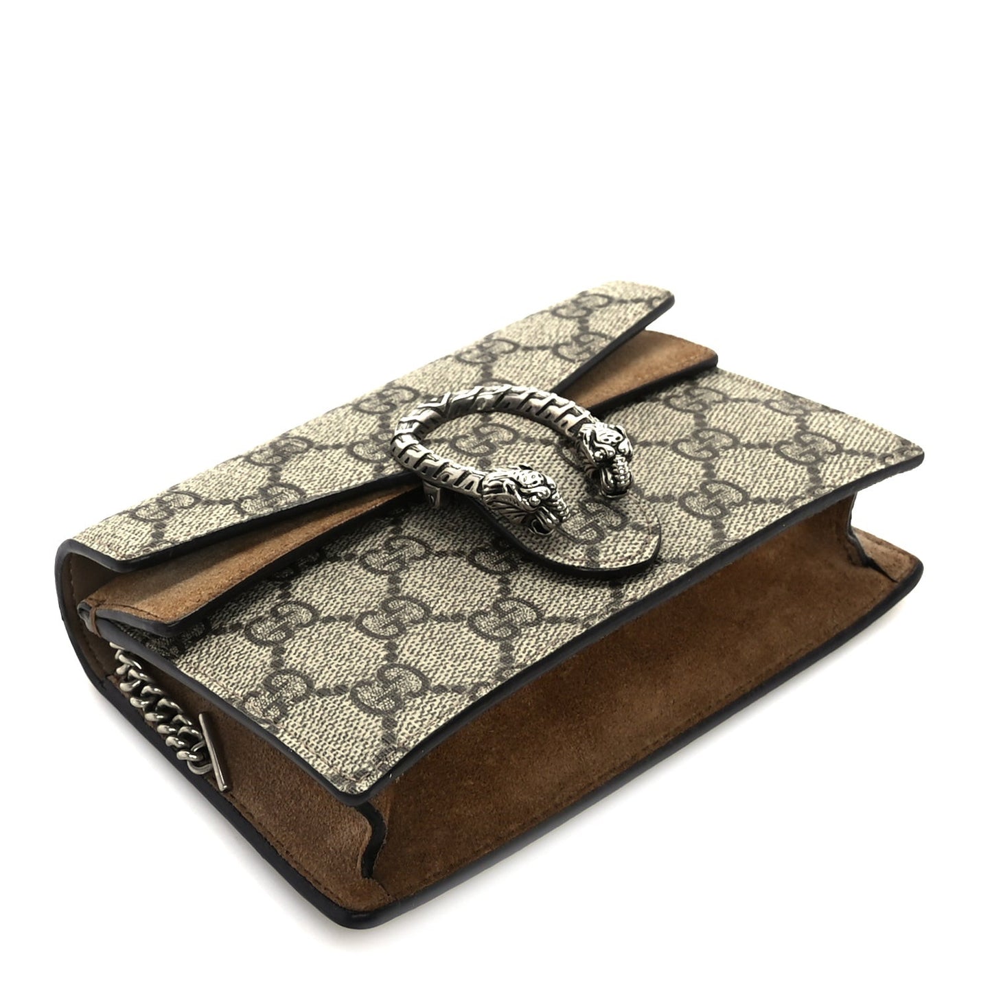 GG Supreme Monogram Super Mini Dionysus Shoulder Bag  Taupe