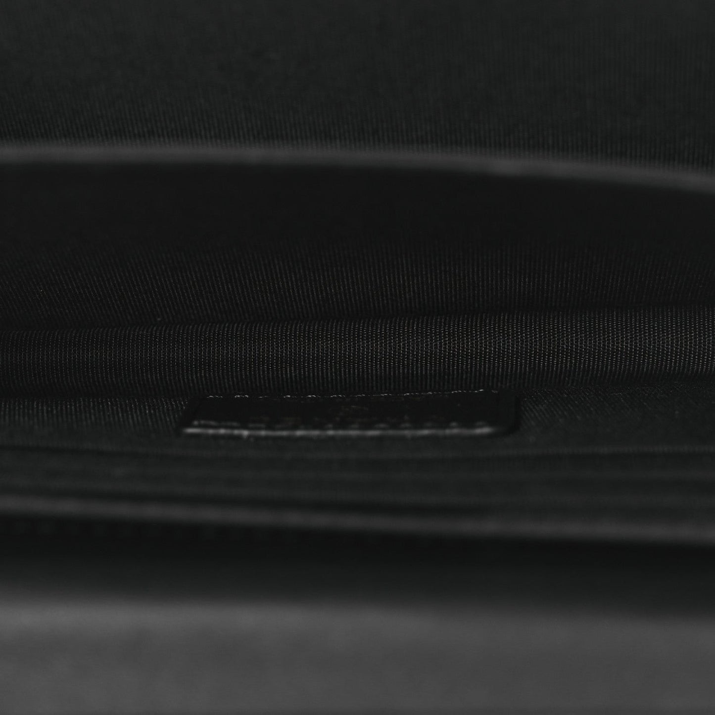 Lambskin Quilted Mini Camellia Bow Wallet On Chain WOC Black