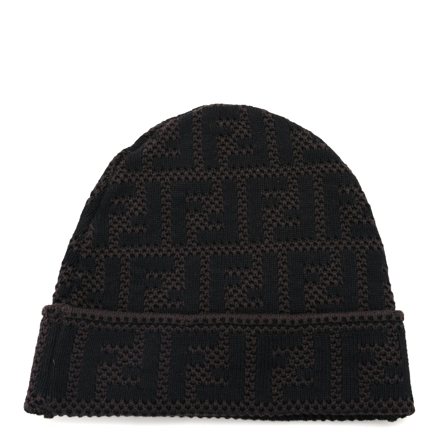 Fendi FF Beanie hat Black 3 of 4