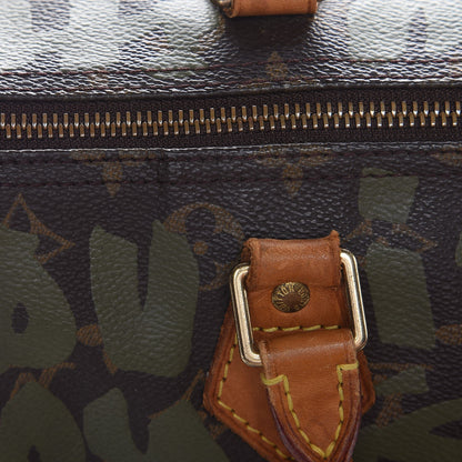 Louis Vuitton Monogram Graffiti Speedy 30 Kaki 10 of 17