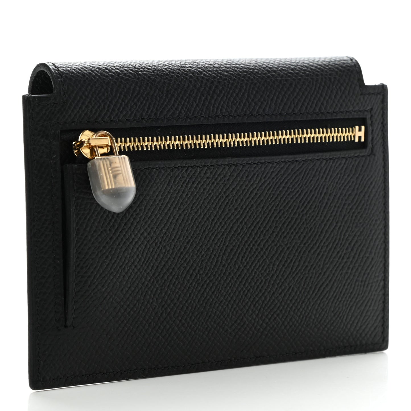 Epsom Kelly Pocket Compact Wallet Black