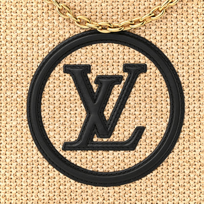 Louis Vuitton Raffia Calfskin Monogram Giant Pouch 7 of 9