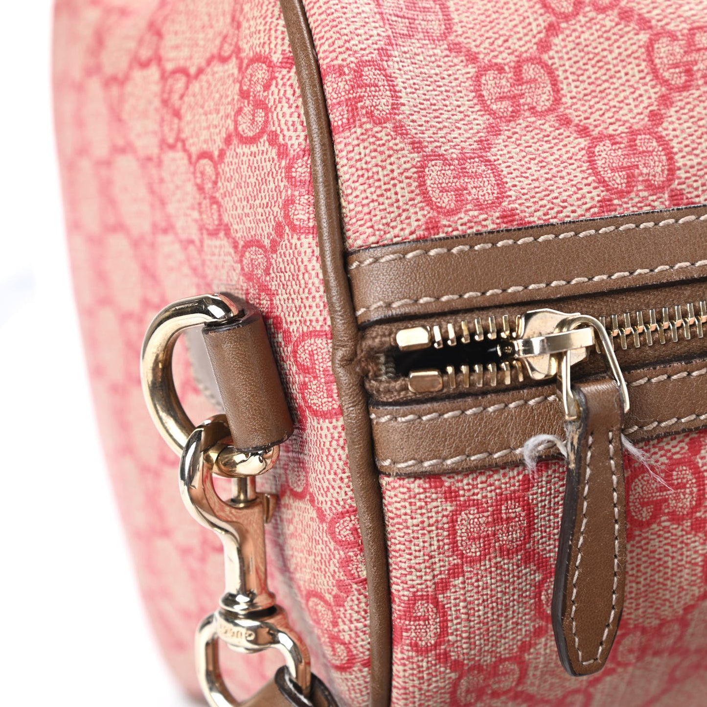 GG Supreme Monogram Medium Nice Boston Red