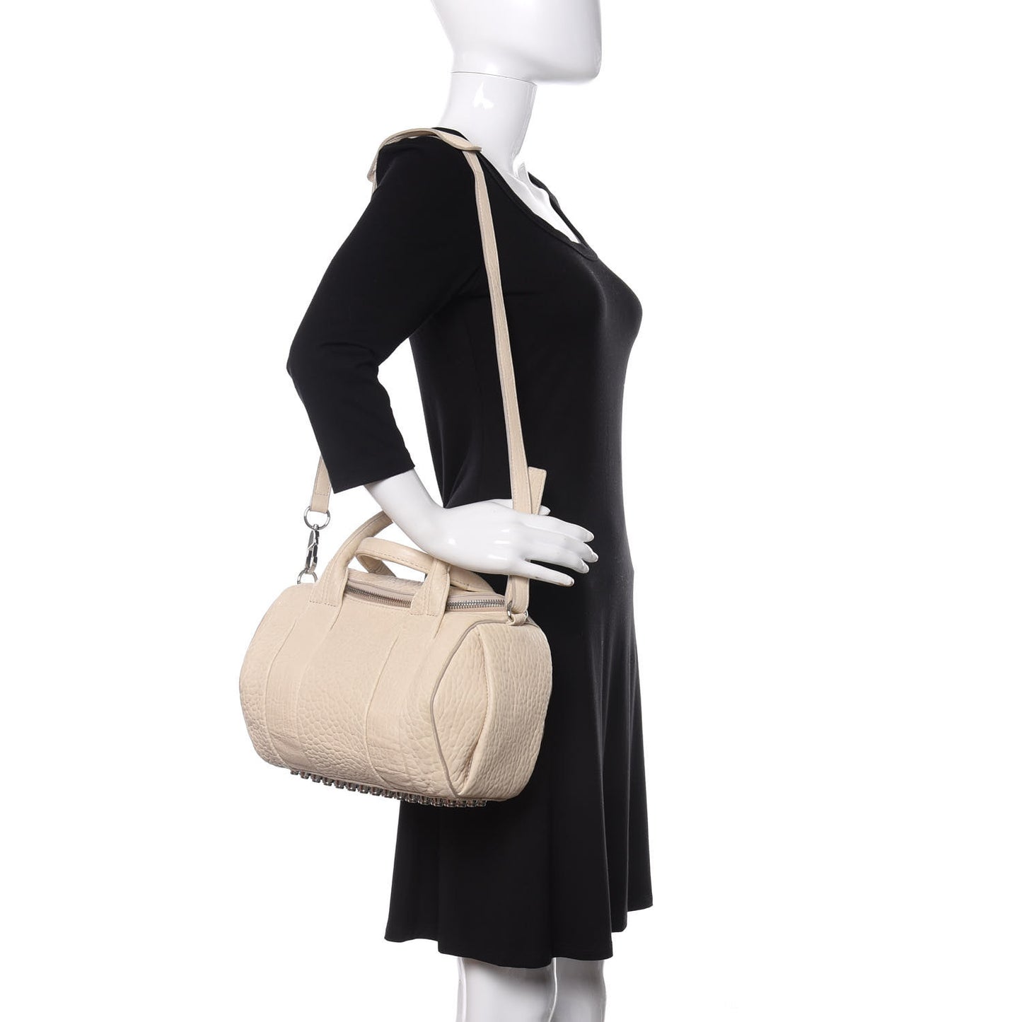 Pebbled Lambskin Rockie Dune Silver Hardware