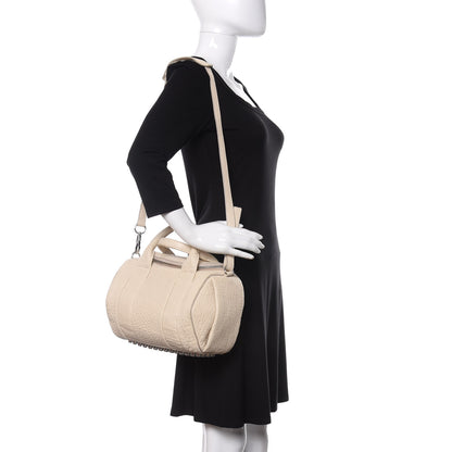 Alexander Wang Pebbled Lambskin Rockie Dune Silver Hardware 2 of 15