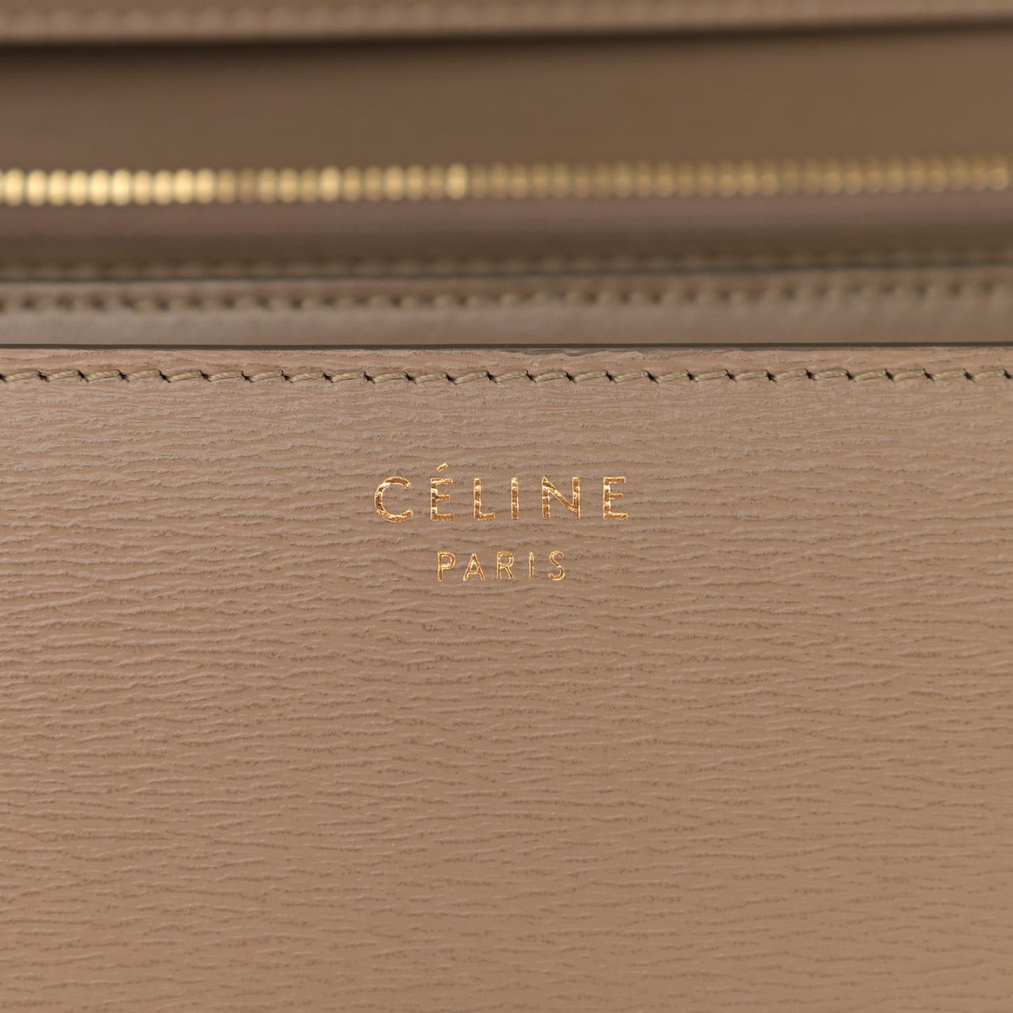 Liege Calfskin Medium Classic Box Flap Bag Taupe