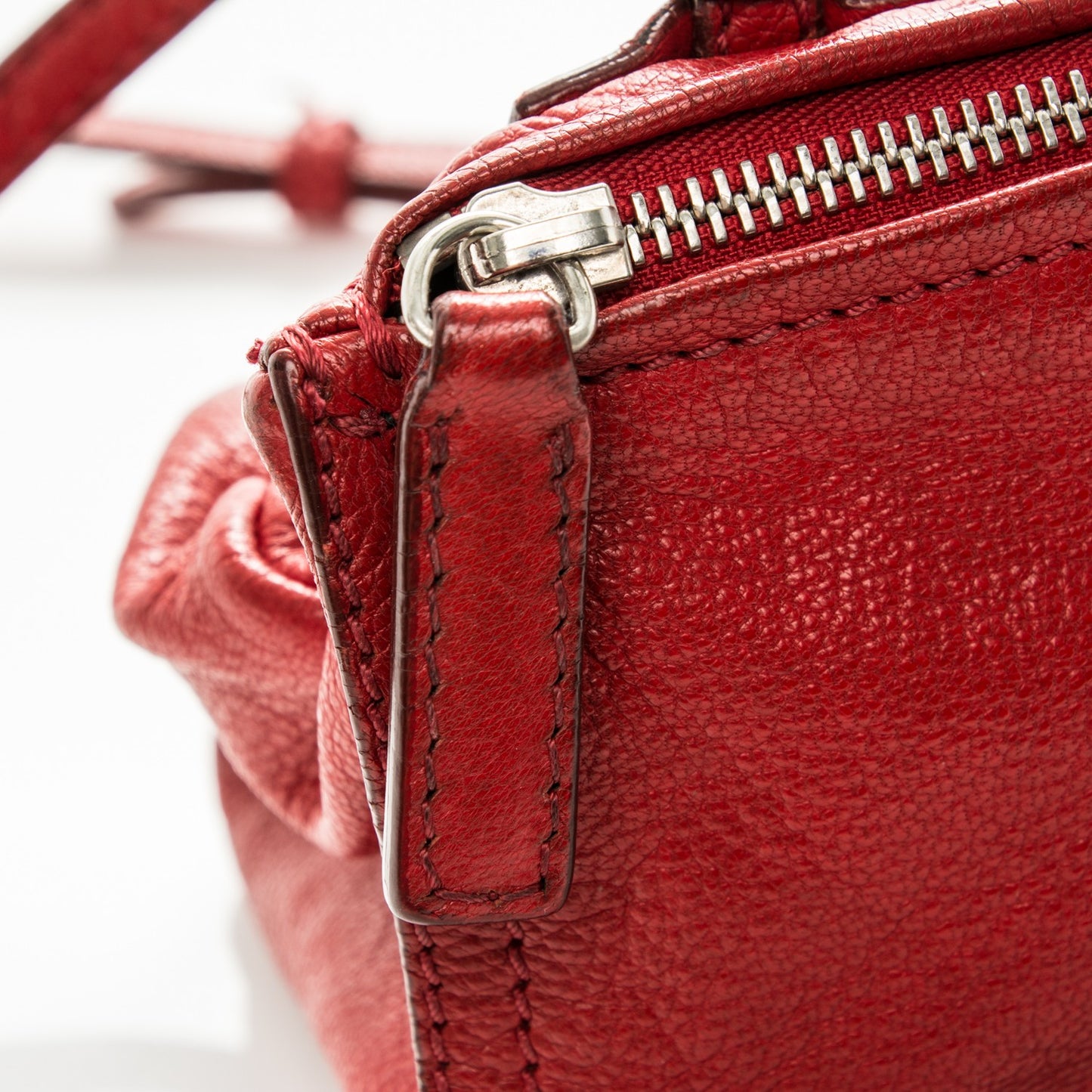 Sugar Goatskin Mini Pandora Red