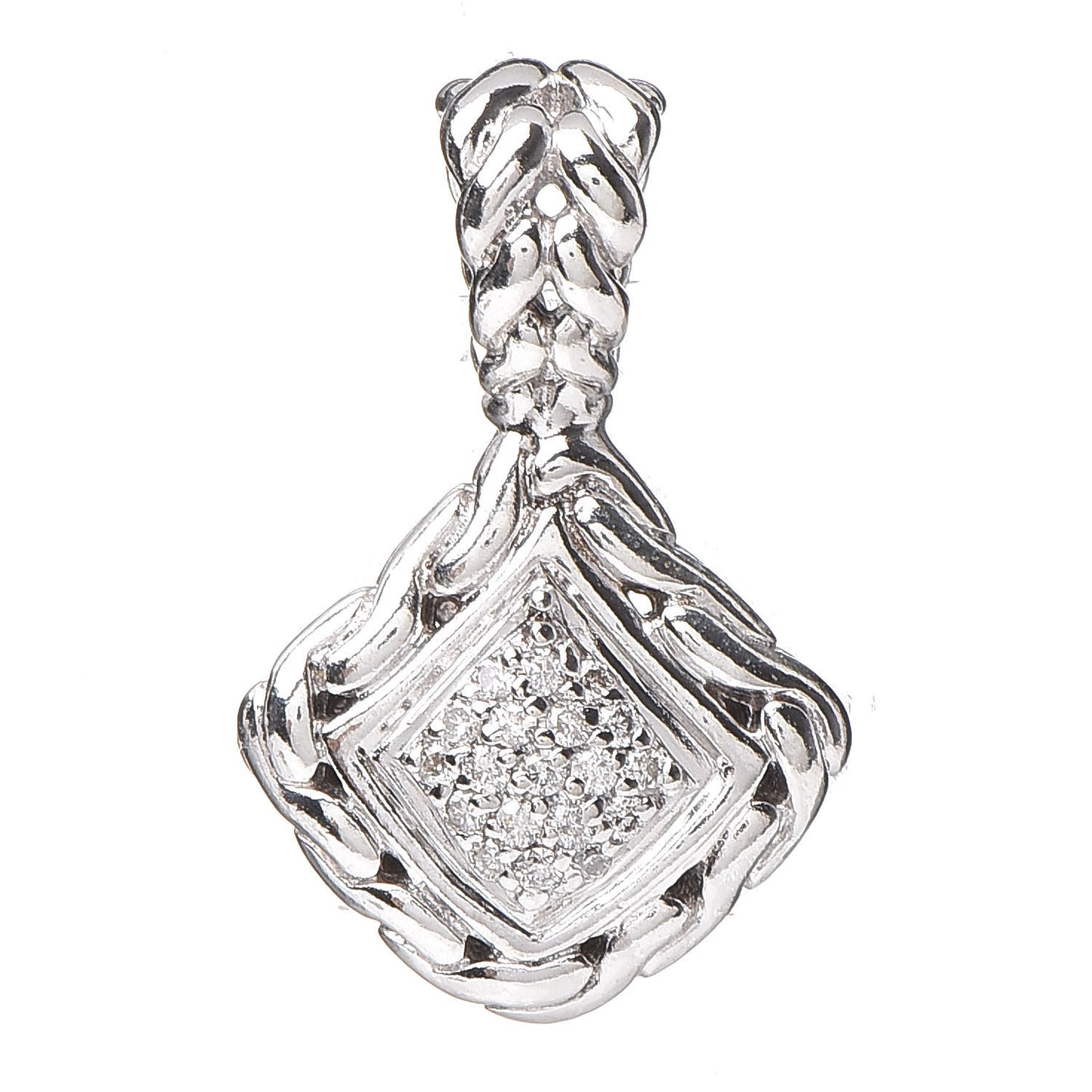 Sterling Silver Diamond Pendant
