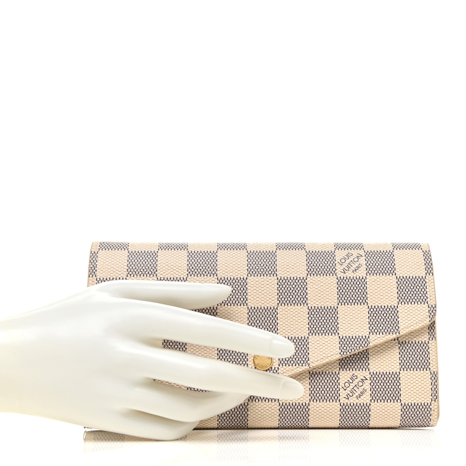 Louis Vuitton Damier Azur Sarah Wallet NM 2 of 11