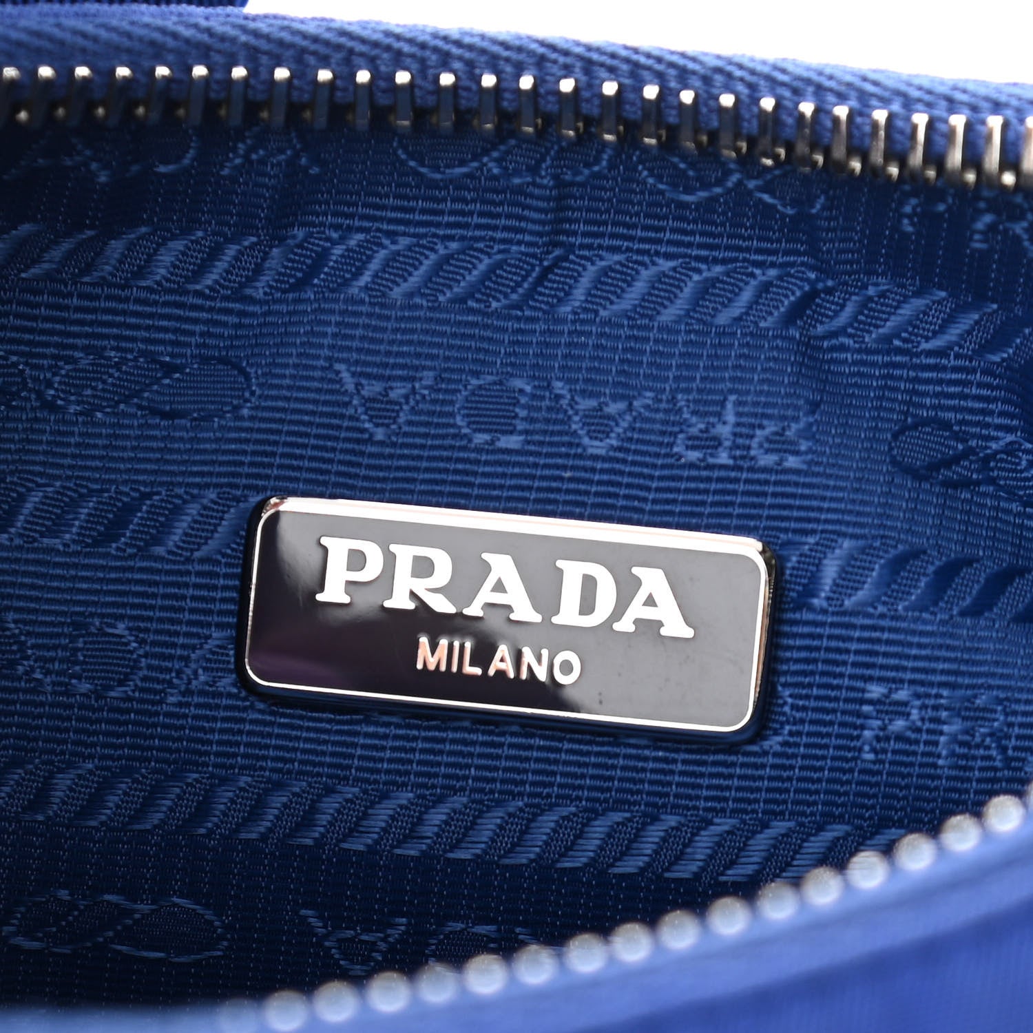 Prada Nylon Re-Edition 2005 Shoulder Bag Indaco 8 of 9