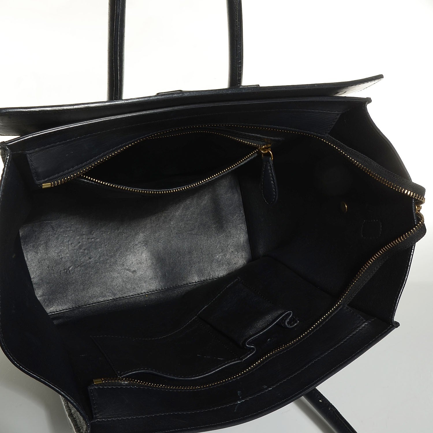 Celine Smooth Calfskin Mini Luggage Black 5 of 7