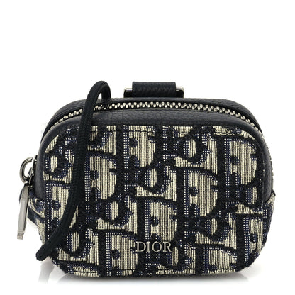 Christian Dior Oblique D-Touch Nano Horizontal Pouch Blue 1 of 9