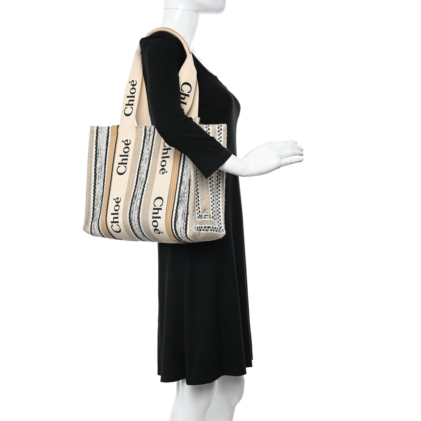 Knit Medium Woody Ribbon Tote Multicolor