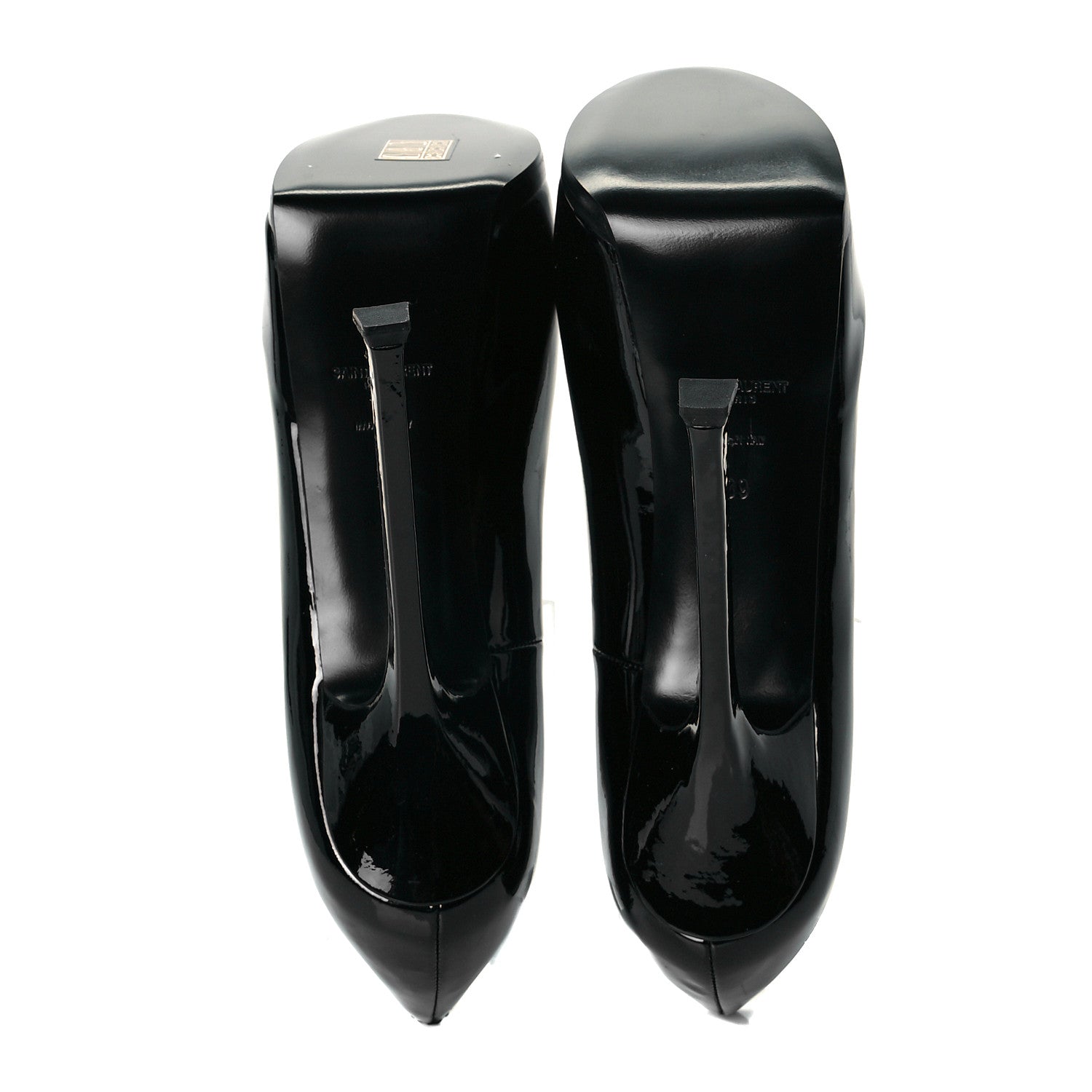 Saint Laurent Patent Tribtoo 105 Platform Pumps 39 Black 7 of 9