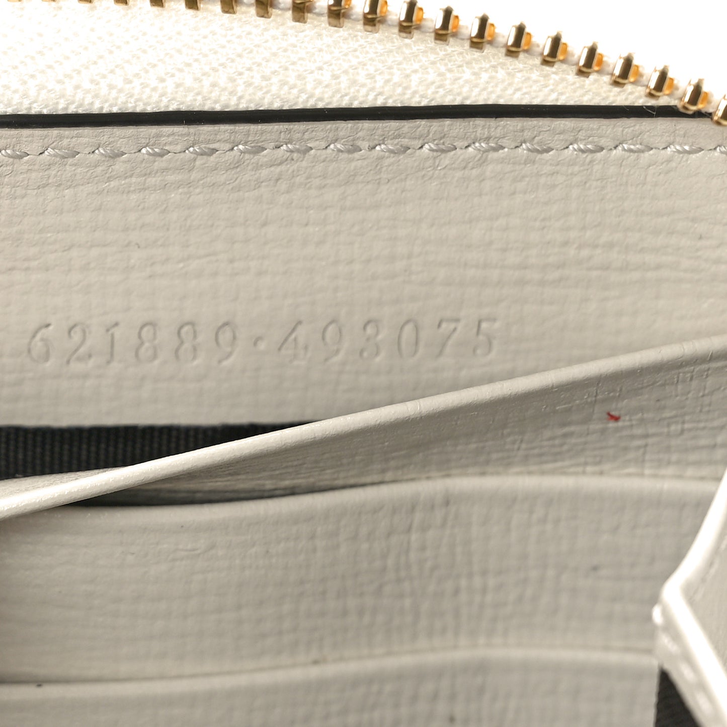 GG Supreme Monogram Azalea Calfskin Horsebit 1955 Zip Around Wallet Beige Ebony Mystic White