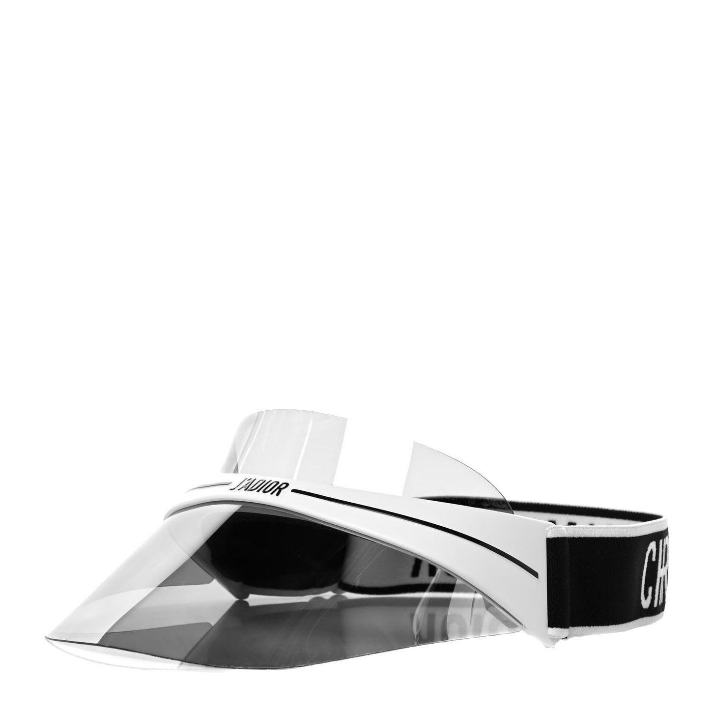 Mirrored DiorClub1 Sun Visor White Black