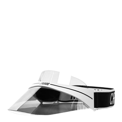 Christian Dior Mirrored DiorClub1 Sun Visor White Black 1 of 5