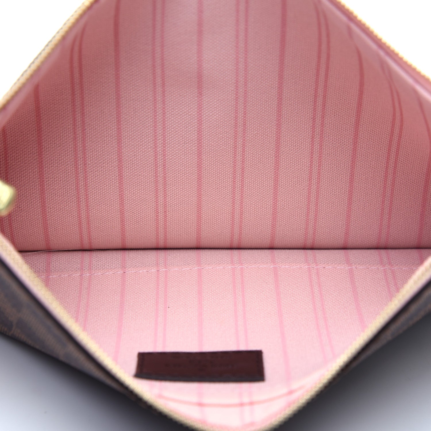 Louis Vuitton Damier Ebene Neverfull MM GM Pochette Rose Ballerine 5 of 10