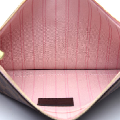 Louis Vuitton Damier Ebene Neverfull MM GM Pochette Rose Ballerine 5 of 10