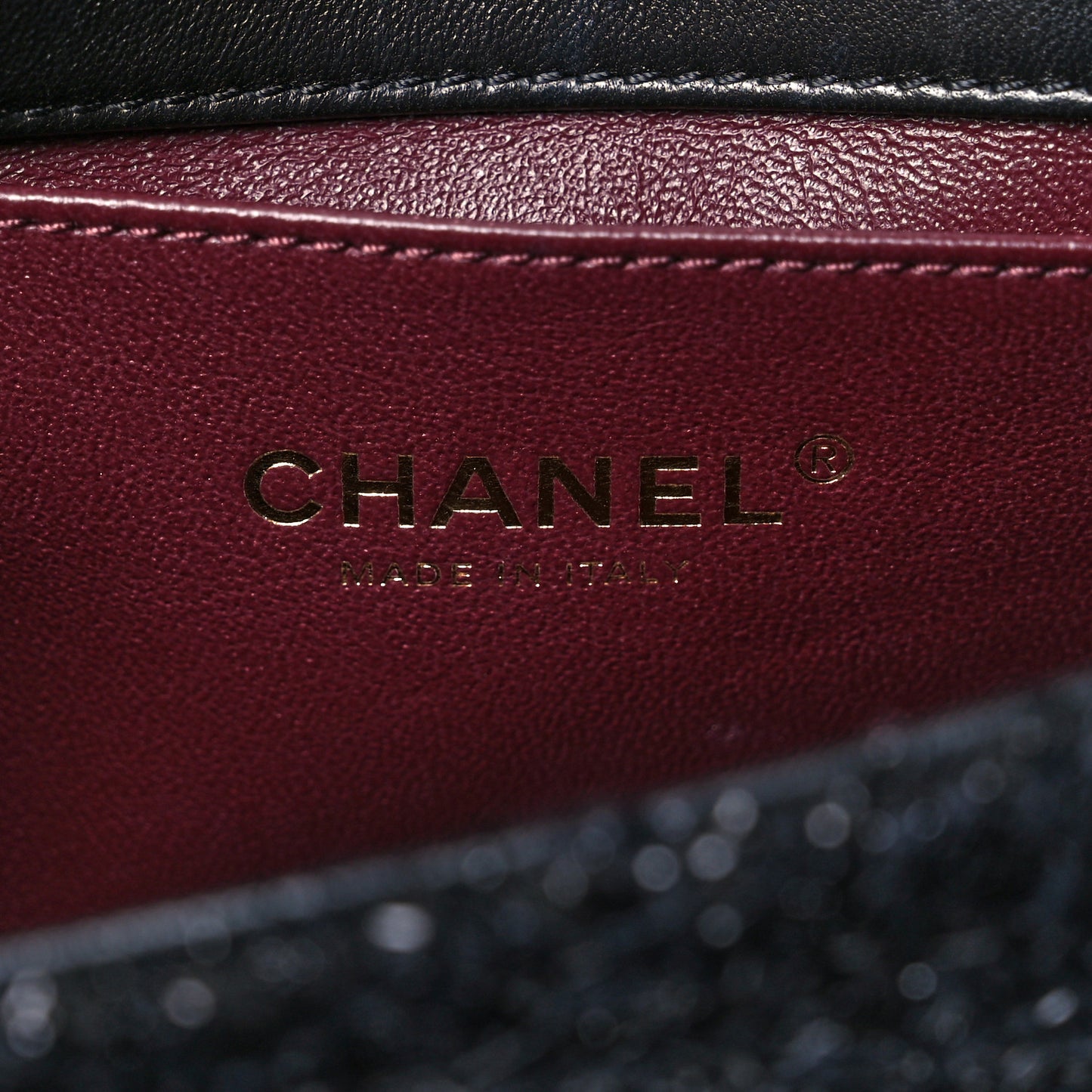 Tweed Pearl Small Cosmos Flap Black