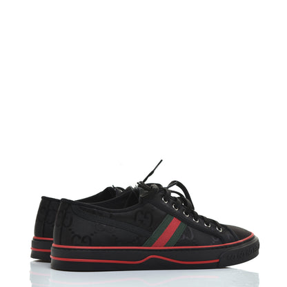 Gucci Econyl Nylon Web Monogram Off The Grid Mens 1977 Tennis Sneakers 10 Black 4 of 7