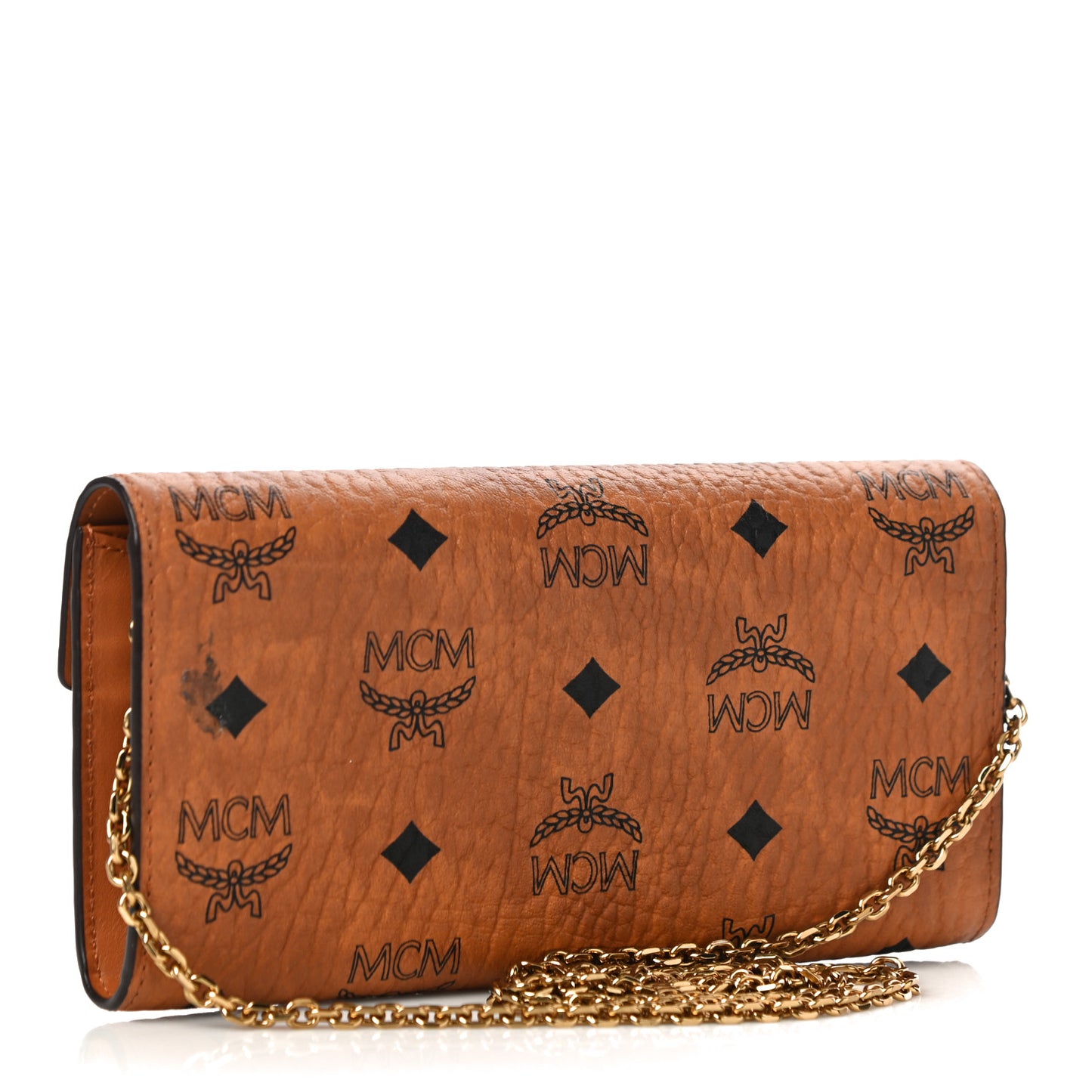 Visetos Large Patricia Wallet On Chain Cognac