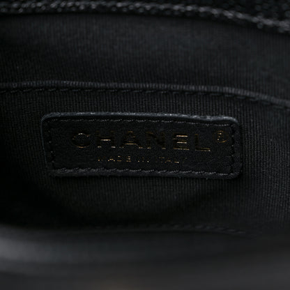 Chanel Shiny Caviar Quilted Small Duma Pockets Drawstring Backpack Black 6 of 11