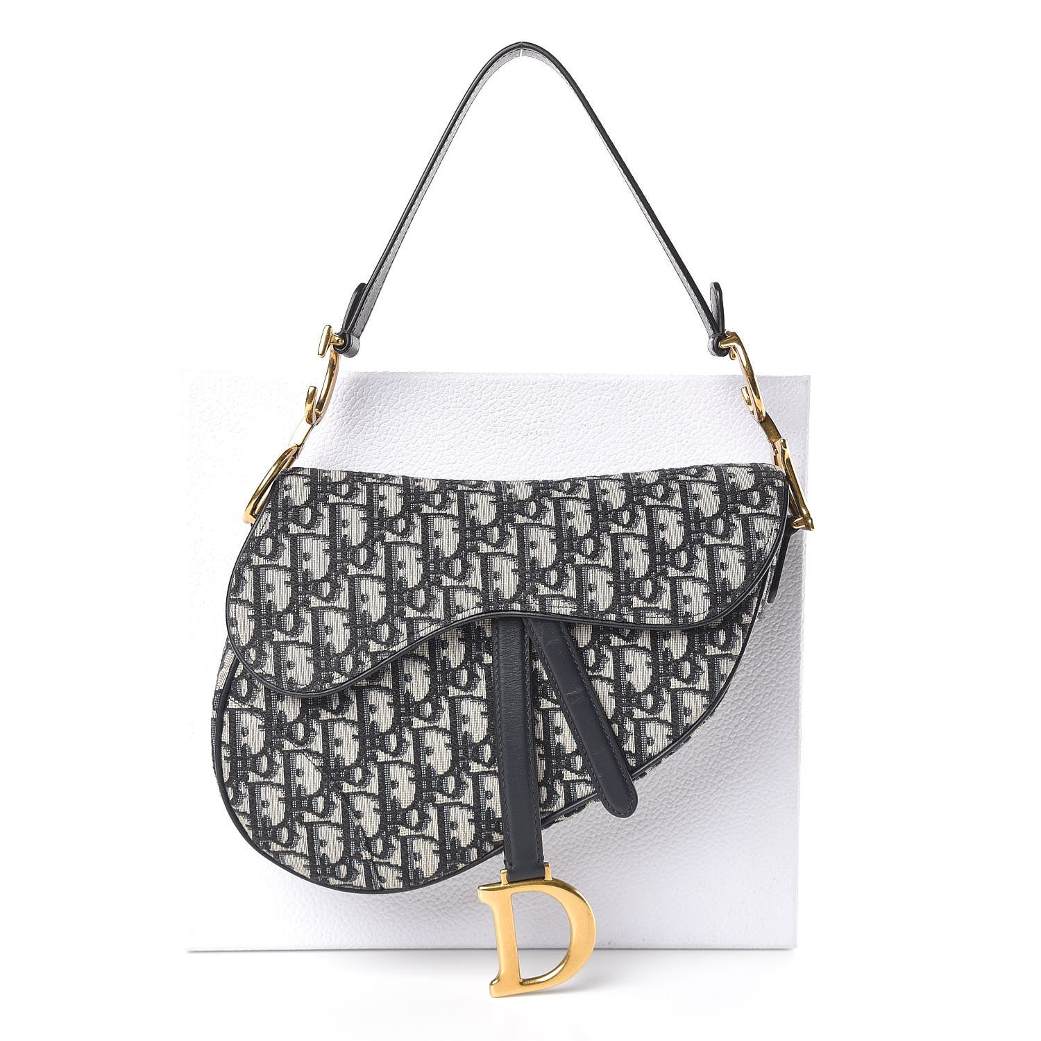 Christian Dior Oblique Saddle Bag Blue 11 of 11