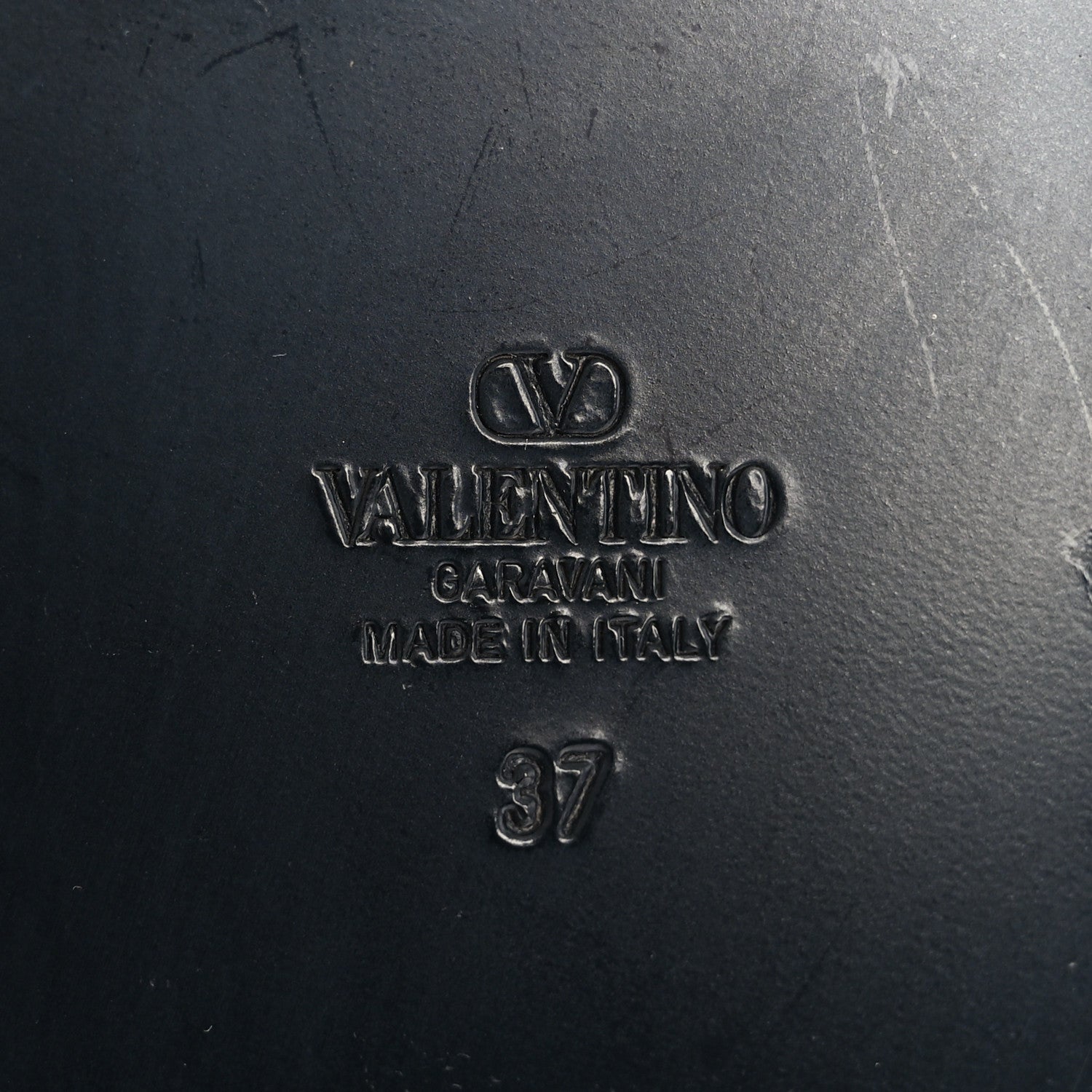 Valentino Garavani Calfskin VLogo Gate Sandals 37 Black 8 of 10