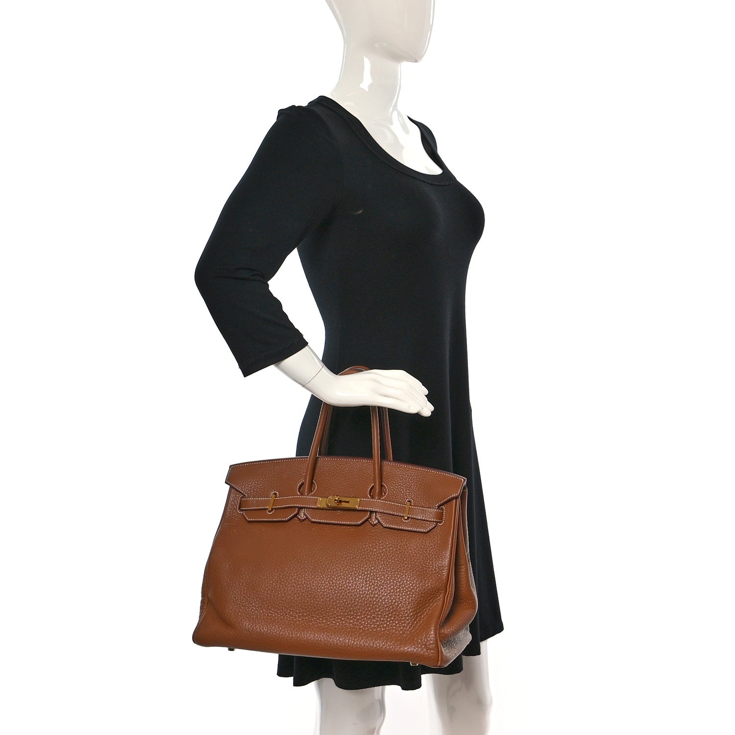 Hermes Taurillon Clemence Birkin 35 Gold 2 of 25