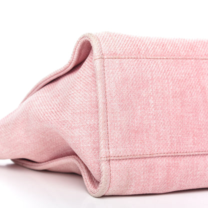 Chanel Canvas Large Deauville Tote Pink 6 of 9