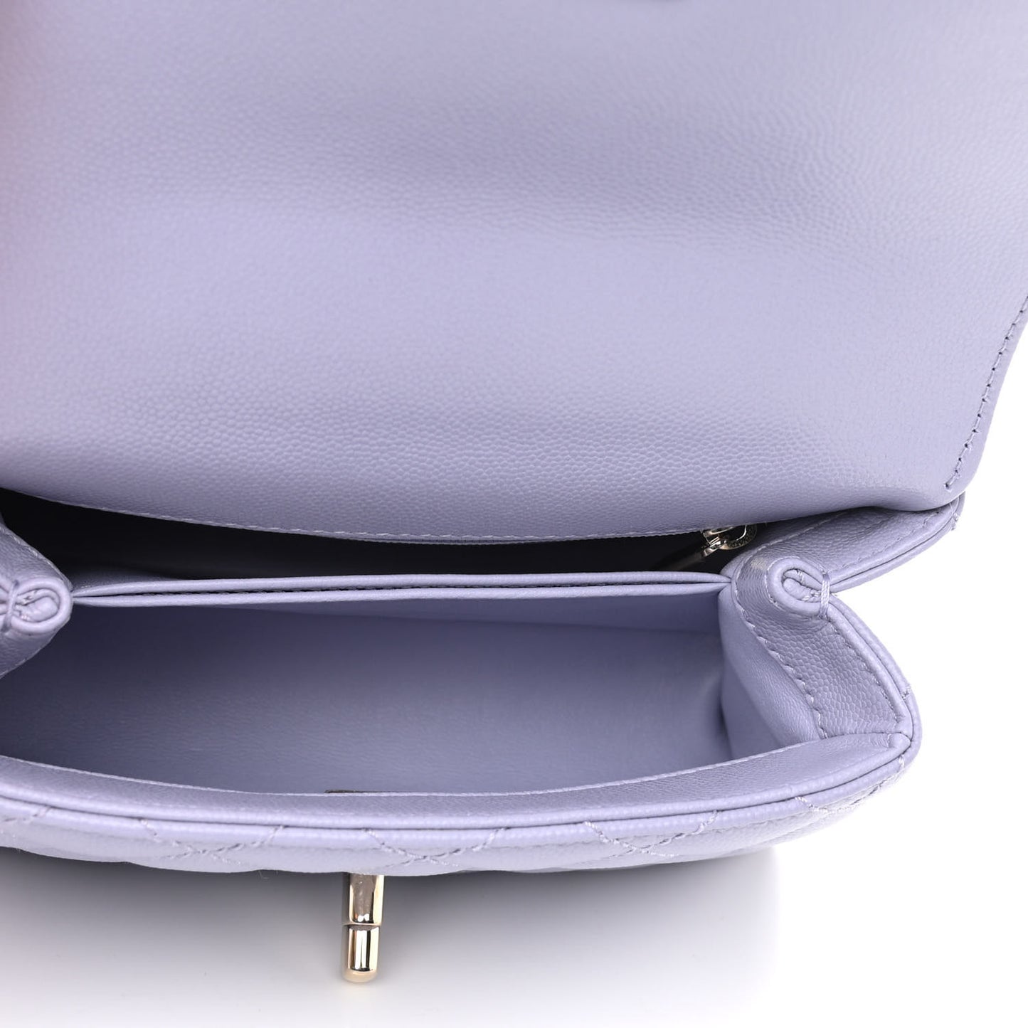 Caviar Quilted Extra Mini Coco Handle Flap Light Purple