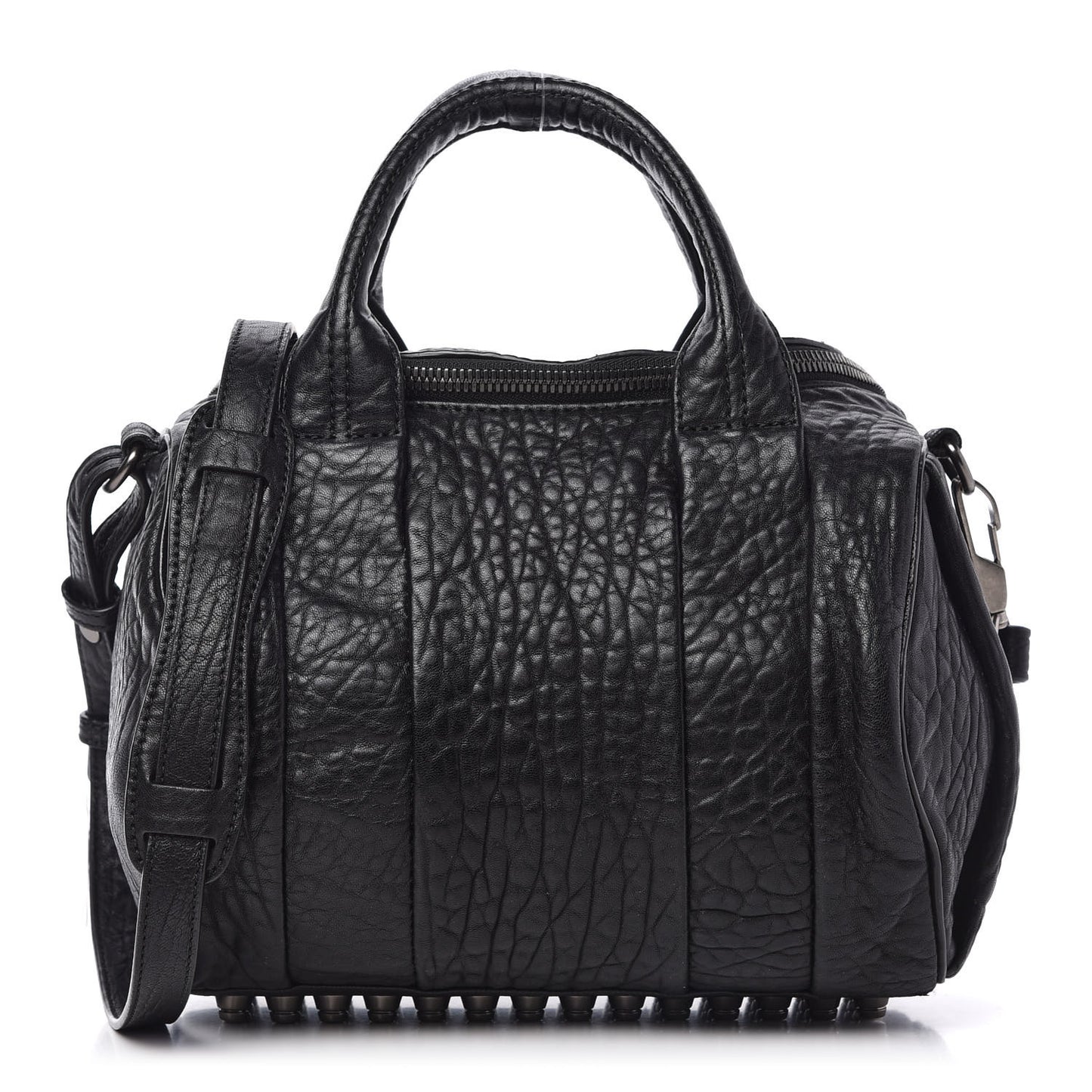 Pebbled Lambskin Rockie Rhodium Black Hardware